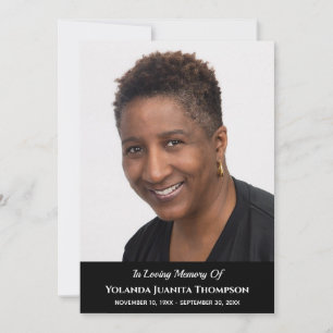 Beerdigungsdenkmal Custom Foto Bereavement Beileid Dankeskarte