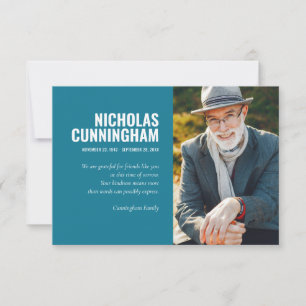 Beerdigungsdenkmal für immer in unserem Herz-Foto Dankeskarte