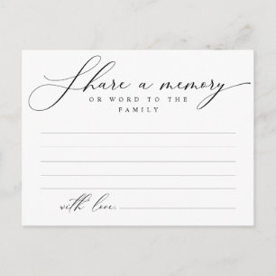 Beerdigungsdienst, Gedächtnisaustausch, Word Famil Postkarte