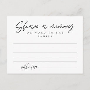 Beerdigungsdienst, Gedächtnisaustausch, Word Famil Postkarte