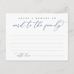 Beerdigungsdienst, Gedächtnisaustausch, Word Famil Postkarte