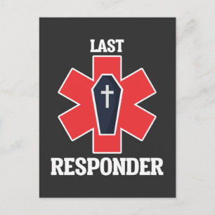Beerdigungsdirektor Mortician Last Responder Postkarte