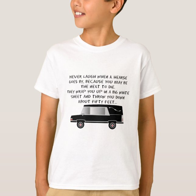 Beerdigungsdirektor/Mortiker Funny Hearse Design T-Shirt