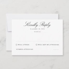 Beerdigungsfeier Teilnahme an RSVP-Karten RSVP Karte