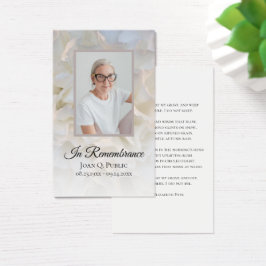 Beerdigungsgebet der weißen Nelkenkarnation