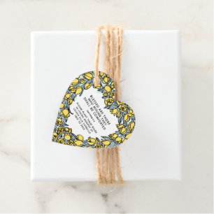 Beerdigungsgeschenk Pflanze Tulpenzwiebeln Geschenkanhänger