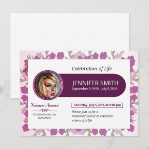 Beerdigungskarte Ankündigung