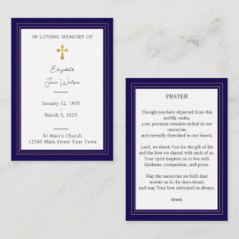 Beerdigungskarte Blumenkreuz Mitteilungskarte