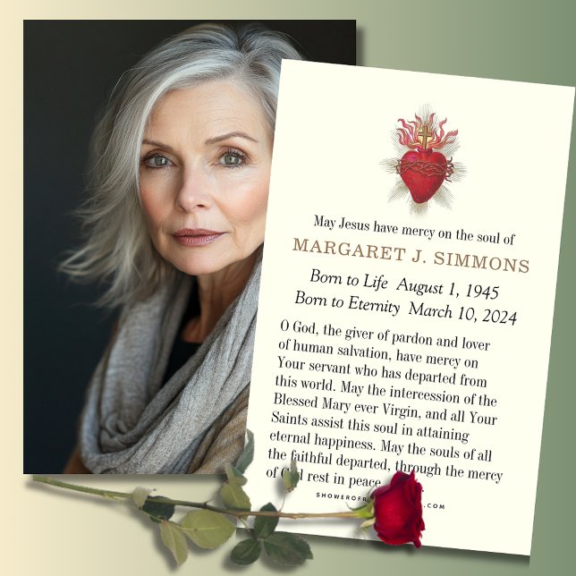 Beerdigungskarte des katholischen Beileids (Von Creator hochgeladen)