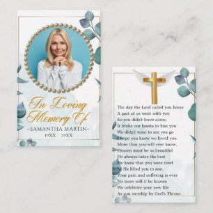 Beerdigungskarte für das Foto Foliage Visitenkarte