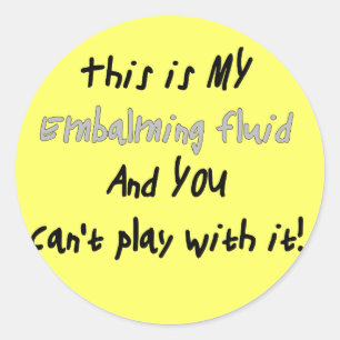 Beerdigungsleiter/Mortiker Funny Gifts Runder Aufkleber