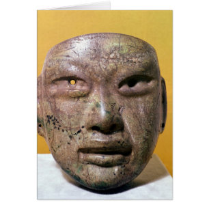 Beerdigungsmaske, Olmec, aus Mexiko