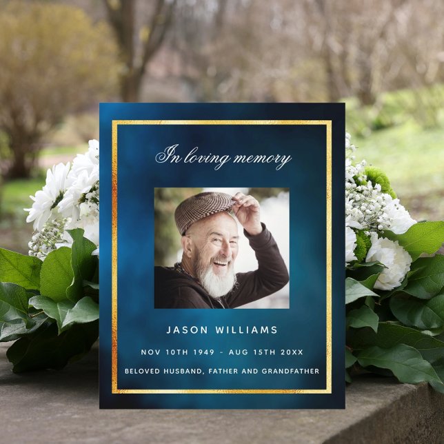 Beerdigungsprogramm "Blue Sky Foto" (Von Creator hochgeladen)