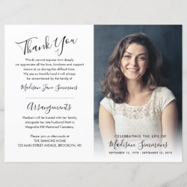 Beerdigungsreihenfolge des Fotos