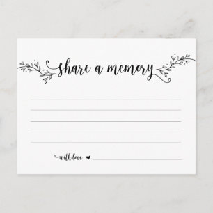 Beerdigungsservice, Schwarzer Schriftart, Speicher Postkarte