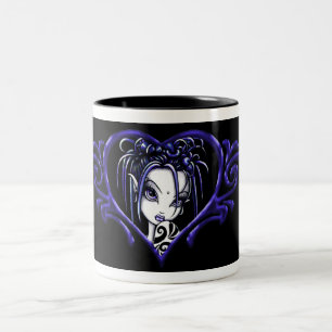 Beere blaue "Sophia" Kaffee-Tasse Zweifarbige Tasse