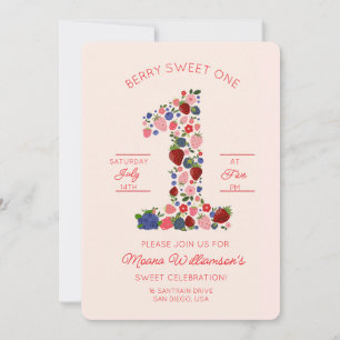 Beere - Fruchtige Einladung zum ersten Geburtstag