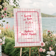 Beere in Liebe Erdbeere Brautparty Willkommen