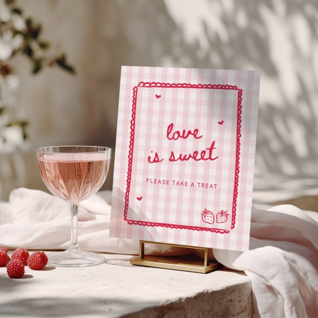 Beere in Liebe Erdbeerliebe ist süß Poster (Von Creator hochgeladen)