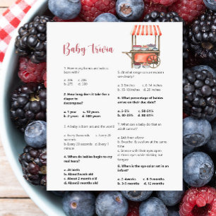 Beeren-Baby-Party Baby-Quiz-Spiel