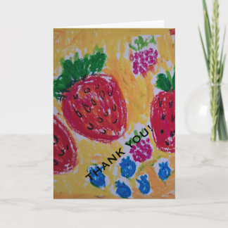 Beeren Dankeskarte Karte