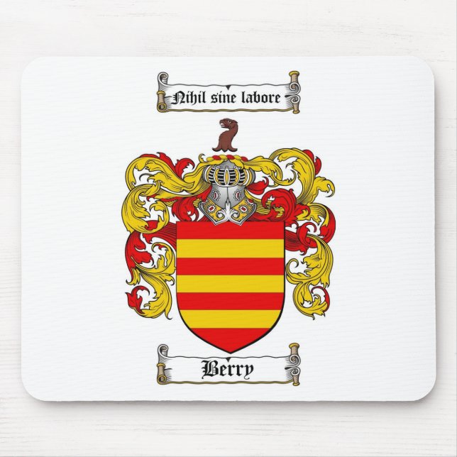 BEEREN-FAMILIENWAPPEN - BEEREN-WAPPEN MOUSEPAD (Vorne)