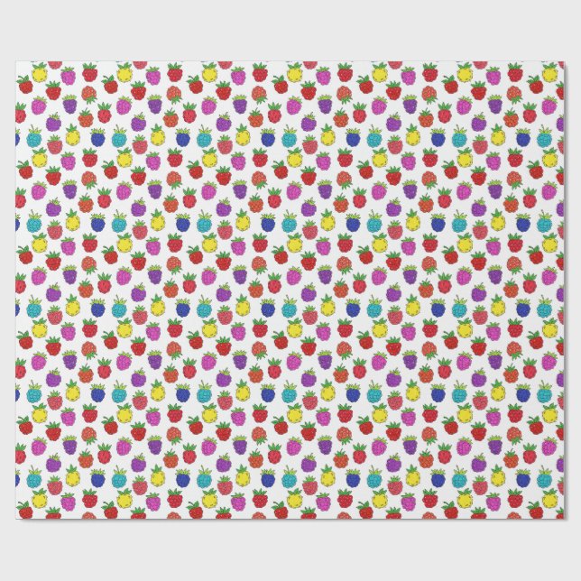 Beeren Geschenkpapier (Flach)