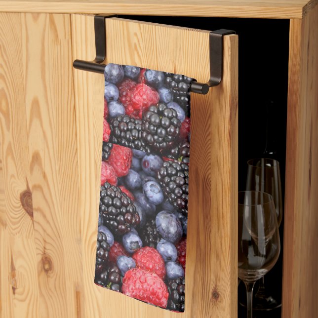 Beeren Geschirrtuch (Drittel gefaltet)