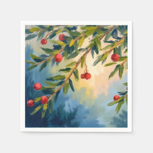 Beeren & Grünzeug Frohe Weihnachten Serviette