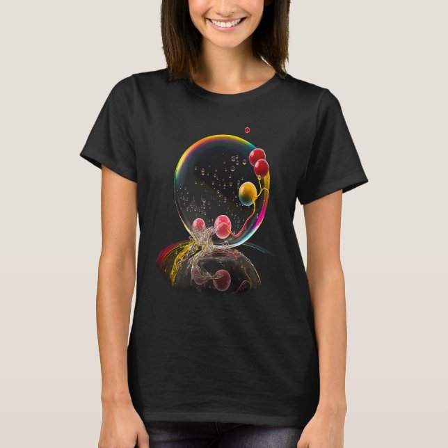 Beeren in Seifenblase  Früchte T-Shirt (Vorderseite)