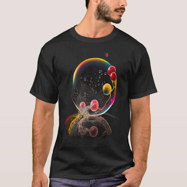 Beeren in Seifenblase  Früchte T-Shirt (Vorderseite)