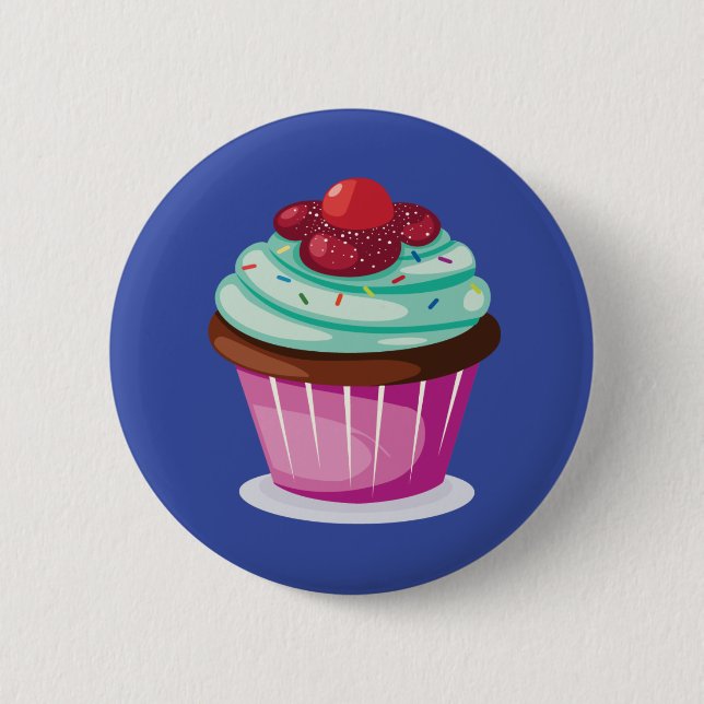 Beeren-Kuchen-Knopf-Abzeichen Button (Vorderseite)