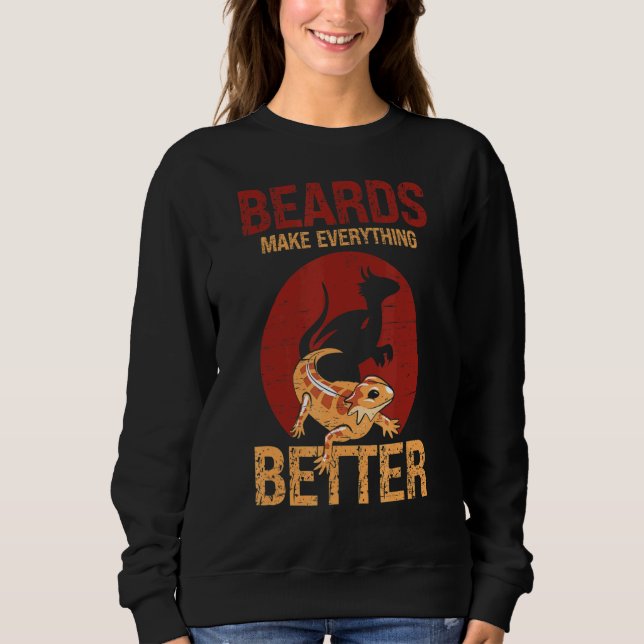 Beeren machen alles besser Echtheitsleder Sweatshirt (Vorderseite)