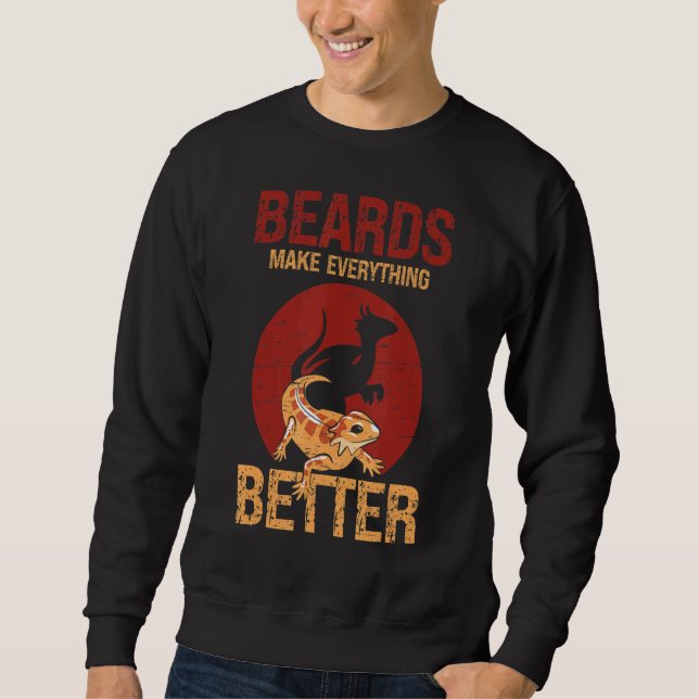 Beeren machen alles besser Echtheitsleder Sweatshirt (Vorderseite)