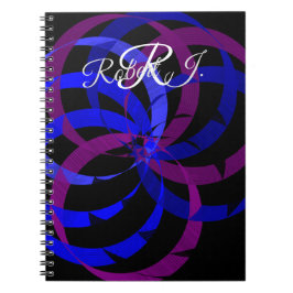 Beeren-Mischung Geometrisches Spiralnotizbuch Notizblock