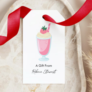 Beeren-Shake als Geschenk von Personalisiert für j Geschenkanhänger