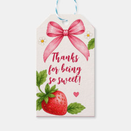 Beeren süße Erdbeer-Geburtstags-Dankeschön Geschenkanhänger