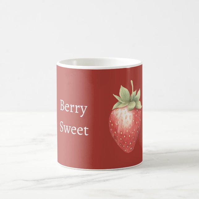 Beeren süße Erdbeere Kaffeetasse (Mittel)