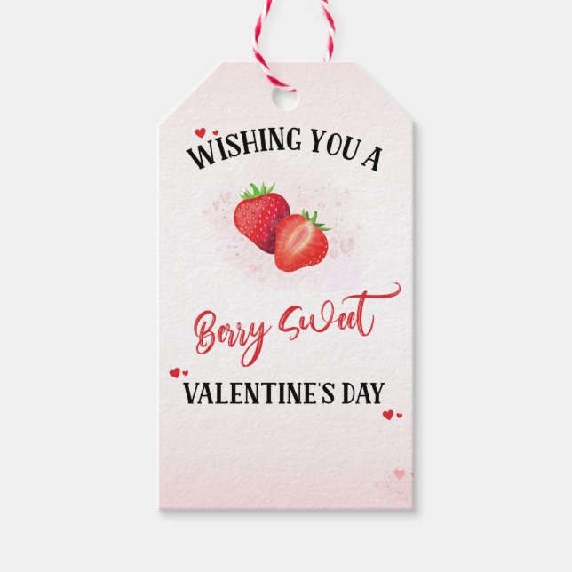 Beeren süße Geschenkanhänger Valentinstag-Geschenk (Vorderseite)