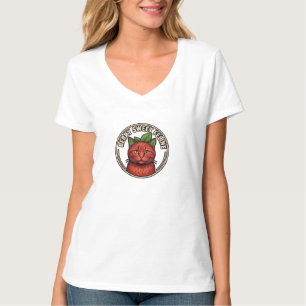 Beeren süße Katzen Kunst Design T-Shirt