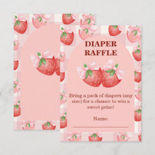 Beeren süße Windel-Raffle-Ticket-Einschlusskarte Dankeskarte