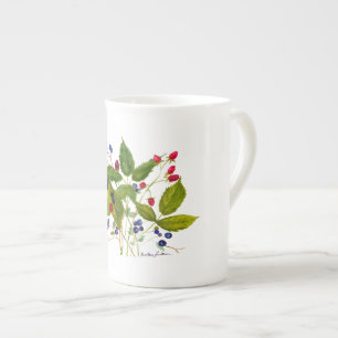 Beeren-Tasse Prozellantasse