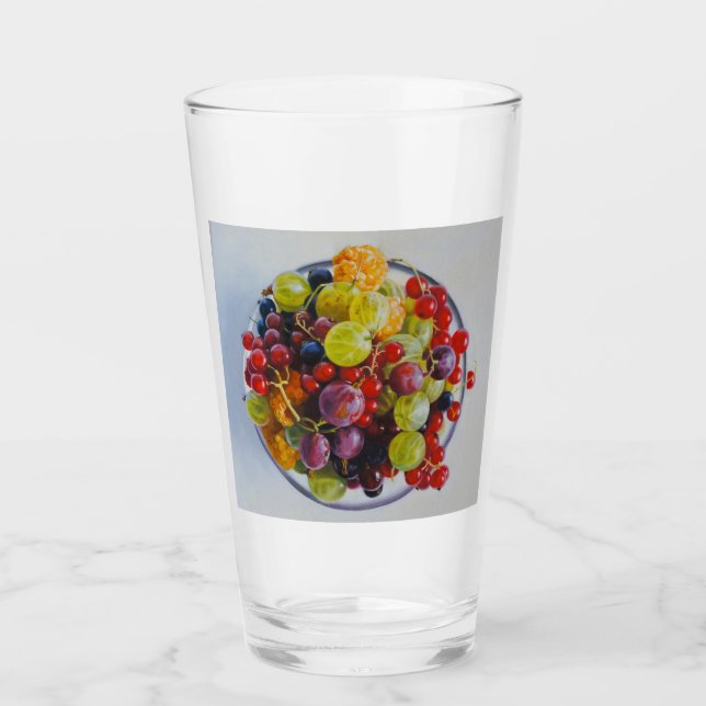 Beeren - Überrealistisches Fruchtleben Glas (Vorderseite)