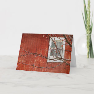 Beeren und Stall, Geburtstag Karte