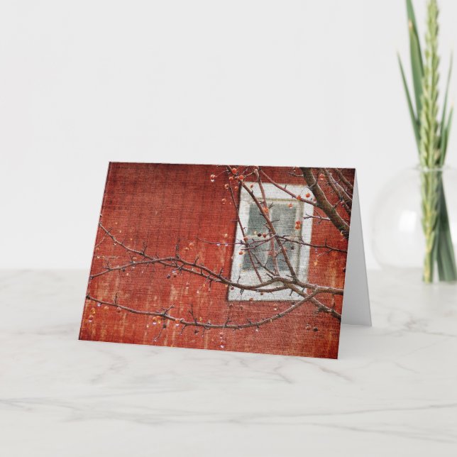 Beeren und Stall, Weihnachten (Vorderseite)