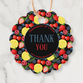 Beeren- und Zitrus-Danke-Tag  Geschenkanhänger