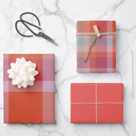 Beeren-Verpackungspapier Flachblatt-Set aus 3 Geschenkpapier Set