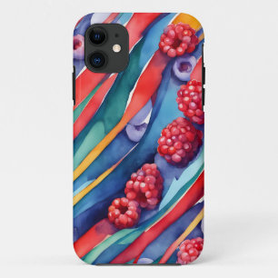Beerenauslese und frische bunte Streifen  Case-Mate iPhone Hülle