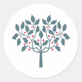 Beerenbaum Runder Aufkleber