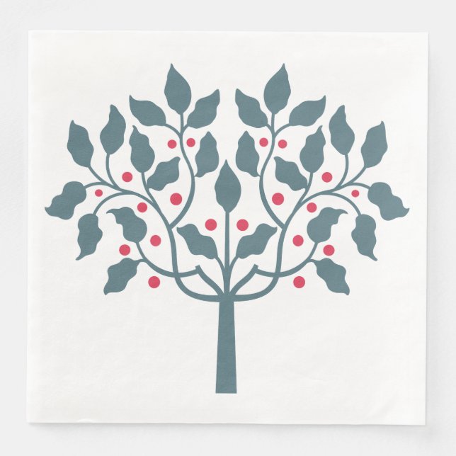 Beerenbaum Serviette (Vorderseite)
